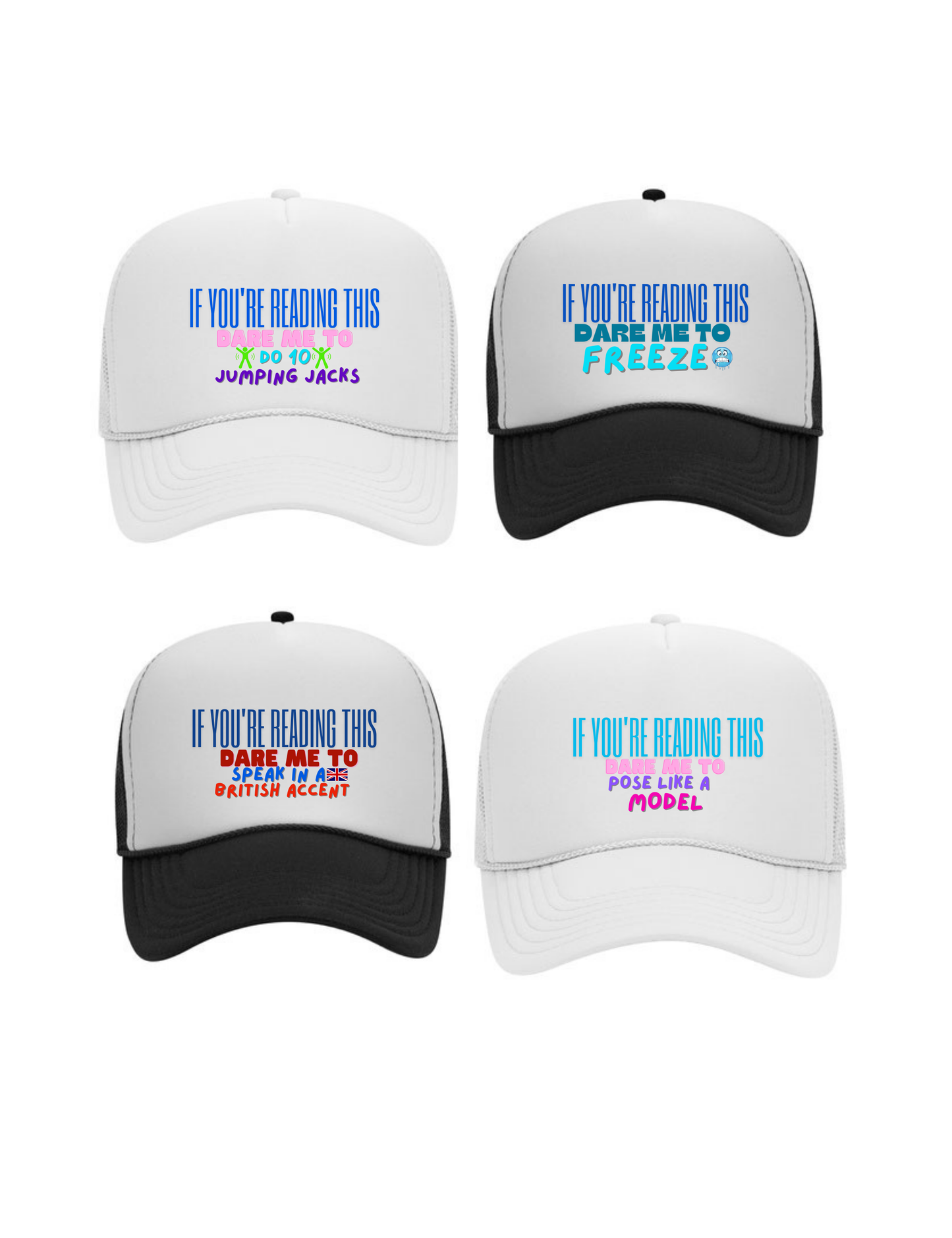 Dare Cap - Mystery Bag (Pack of 4)